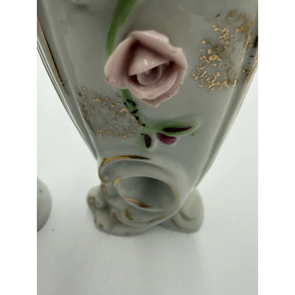 Vintage‎ Porcelain Double Bud Vases,